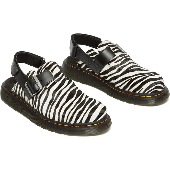 NWT Dr. Martens Jorge II Leather Slingback Mules in Black Analine sz M11/W12